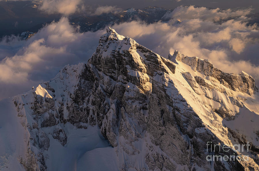 Over The North Cascades Black Buttes Dusk Photograph by Mike Reid ...