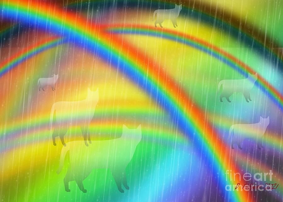 Over The Rainbow Bridge Digital Art by Denise F Fulmer