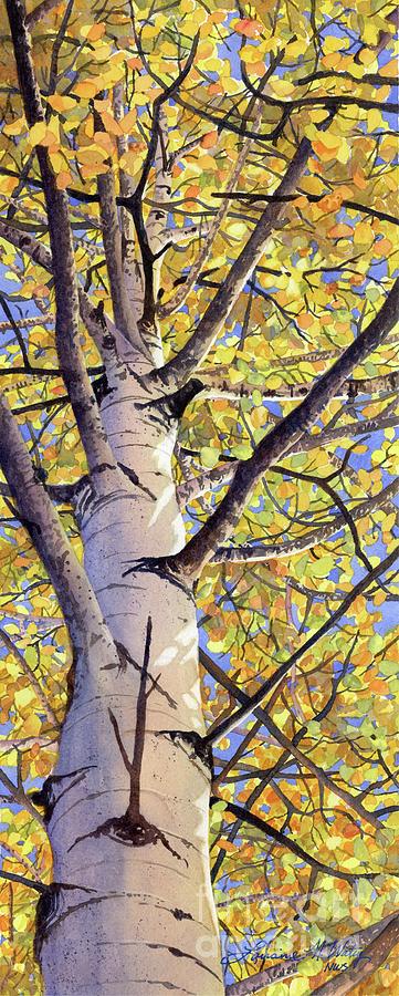 Fall Painting - Over the Top Gold by Lorraine Watry