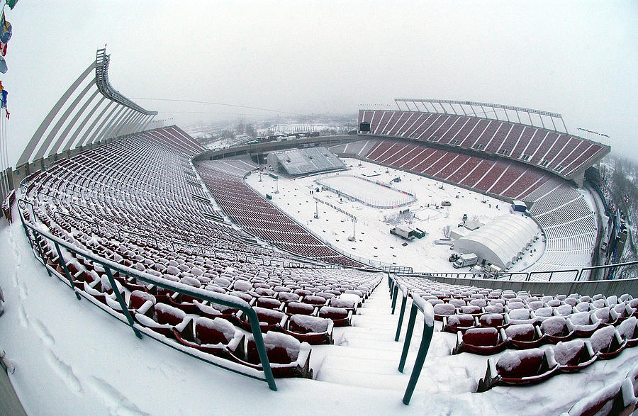 Overall view of Commonwealth Stadium Photograph by Dave Sandford