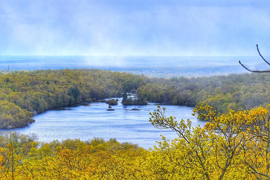 Overcast over Lake Ramapo Photograph by Jason Przewoznik - Pixels