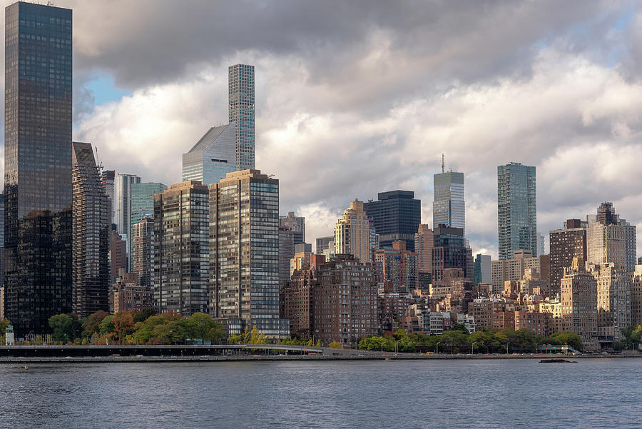 Overcast Sky Over Manhattan Photograph By Andrew Kaslick Pixels