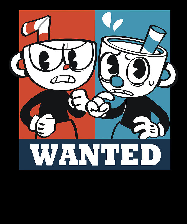 Cuphead Mugman & Bendy Fan Art Sticker 