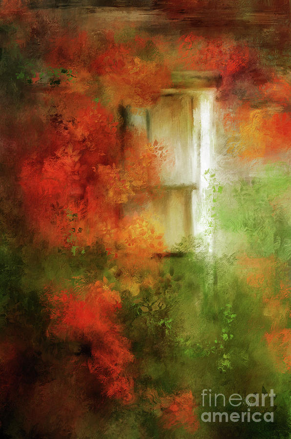 Overgrown Window Digital Art by Lois Bryan
