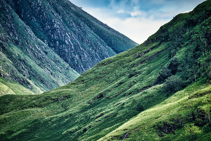 Overlapping Mountain Ridges - Scotland Photograph by Stuart Litoff