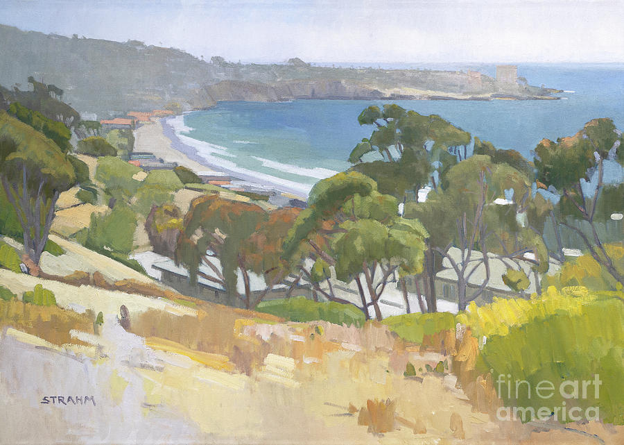 Overlooking La Jolla Shores Painting by Paul Strahm