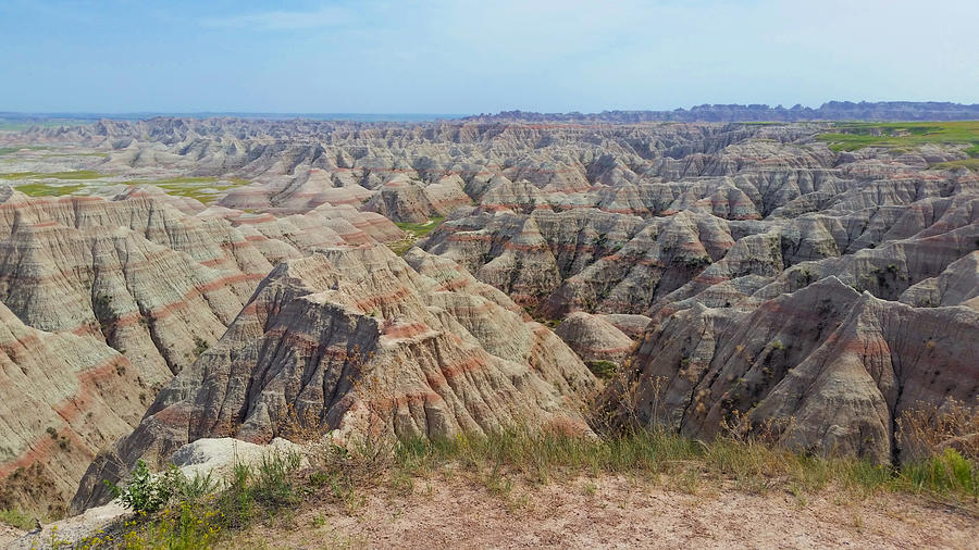 Overlooking the Badlands  Photograph by Ally White