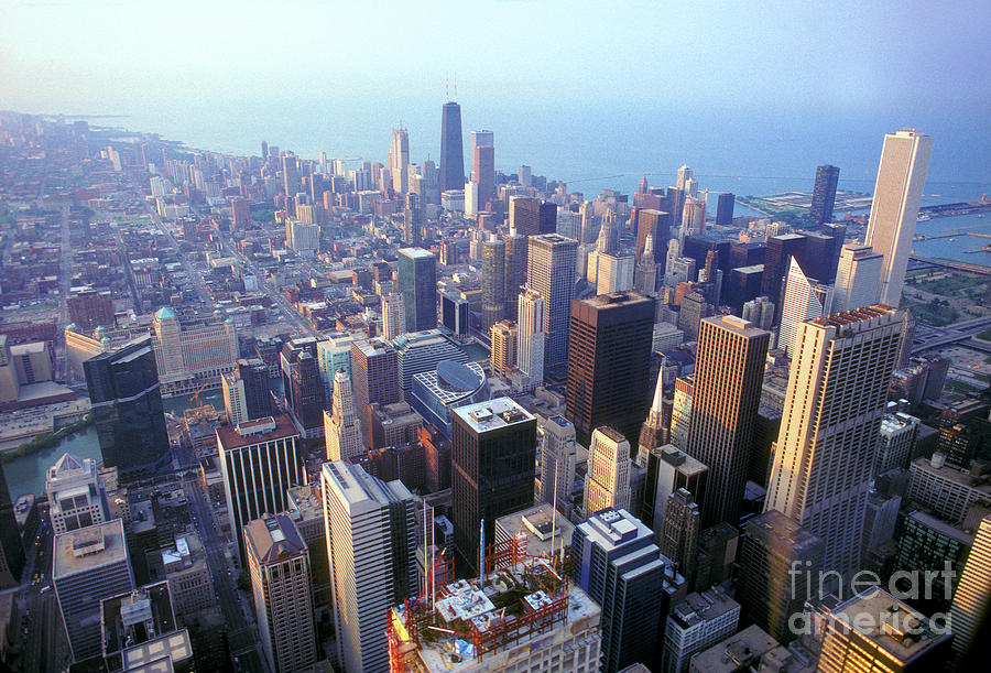 Overlooking The Chicago Skyline Photograph by Wernher Krutein