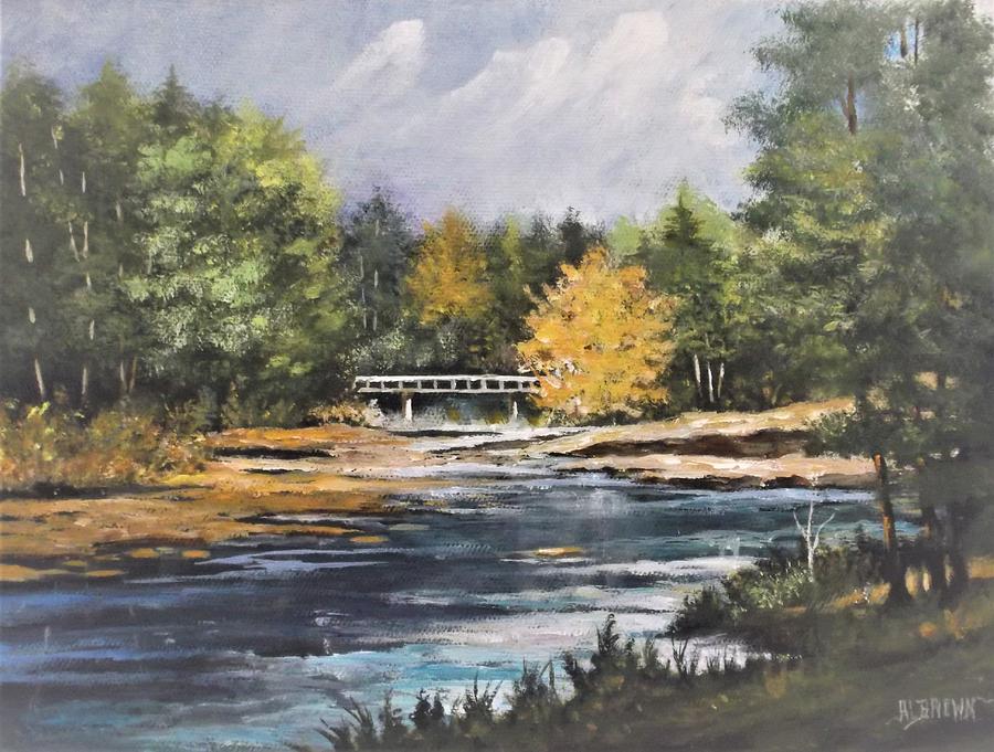 Overpass in the Deep Woods Painting by Al Brown