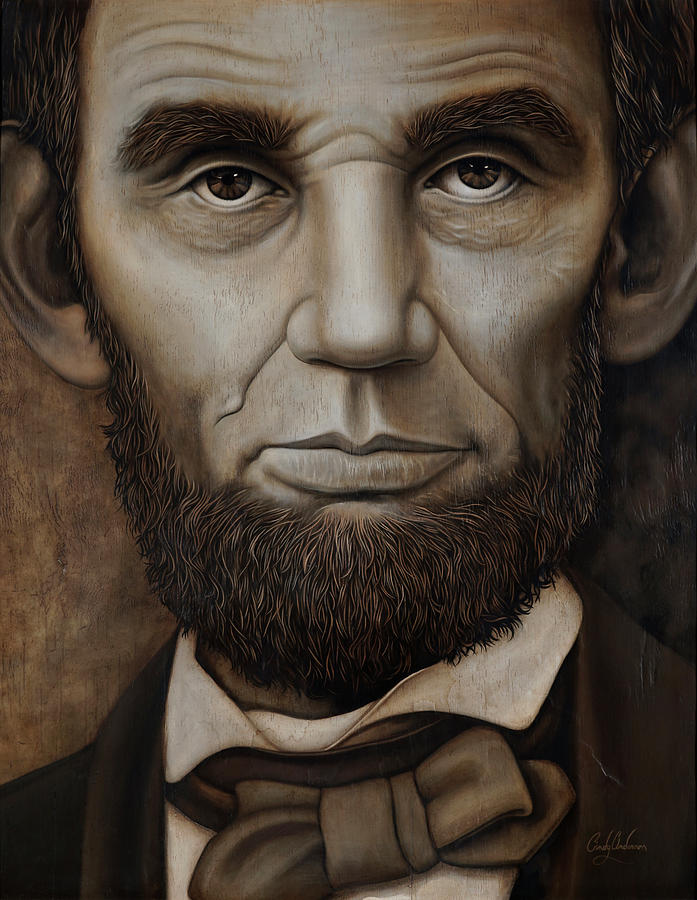Oversized Abe Digital Art by Cindy Anderson