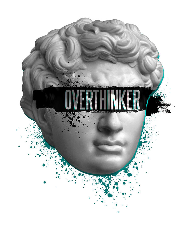 Overthinker Statue Digital Art by Me Pixels