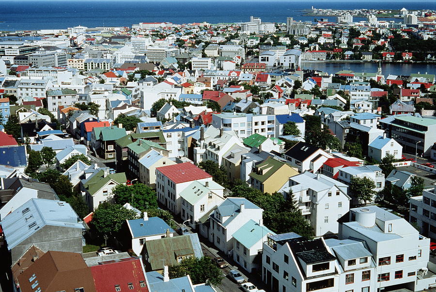 Overview Of City In Reykjavik, Iceland Photograph by Harald Sund