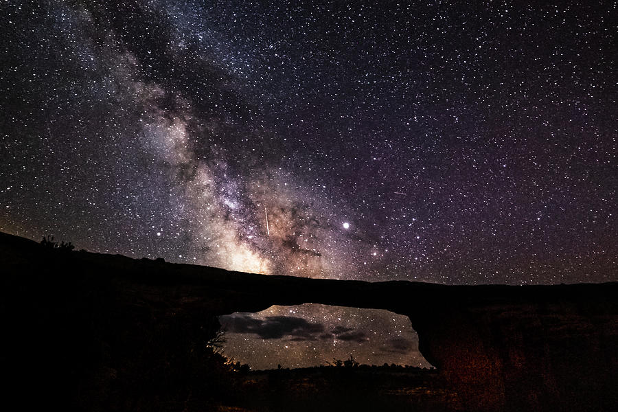 Bridge Photograph - Owachomo Milky Way by Joe Kopp
