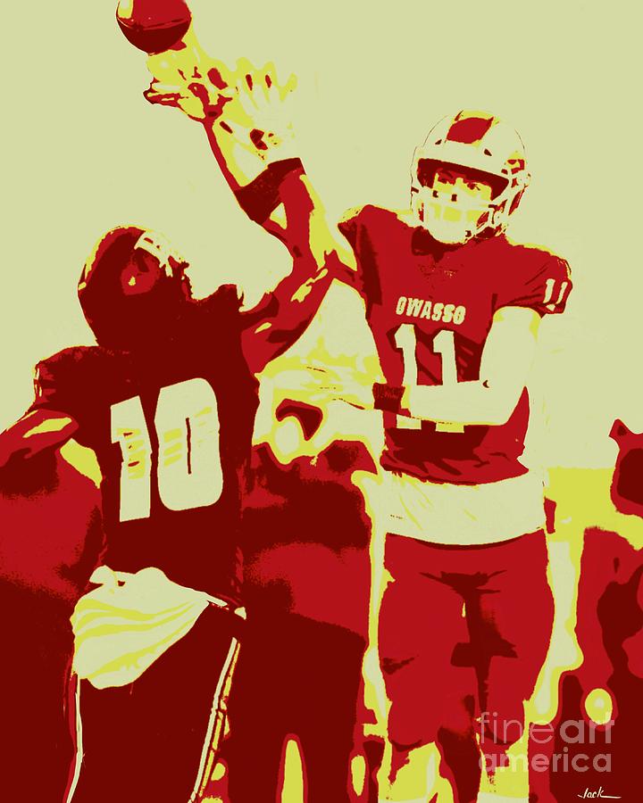 Owasso Painting - Owasso Rams 2020 by Jack Bunds Owasso Painting - Owasso Rams 2020 by Jack Bunds