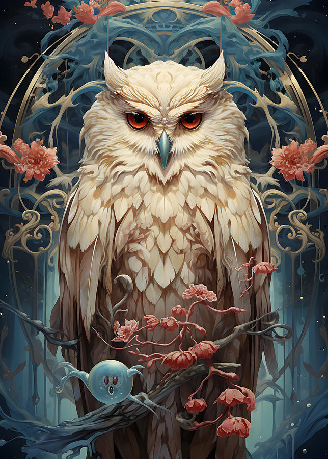 Owl 4 Mysterious Mythical Poster Digital Art by Vernell Walker - Fine ...