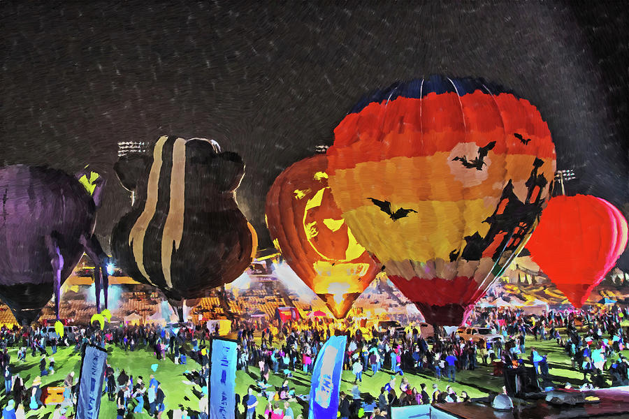Owl A Ween Baloon Festival  Photograph by Dennis Baswell
