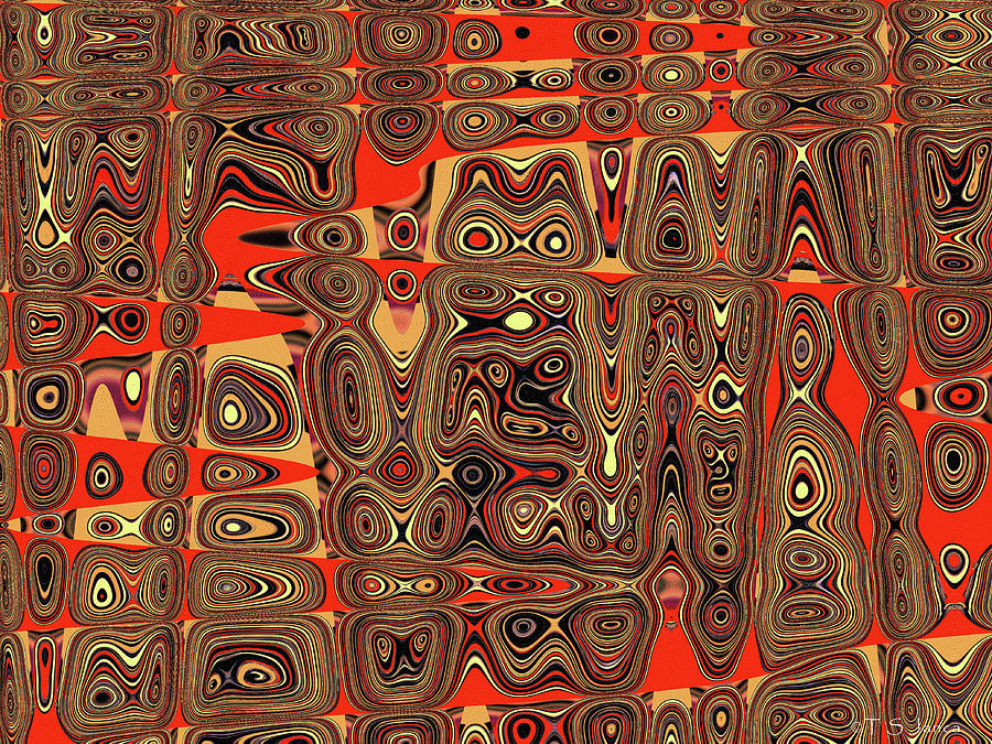 Owl Abstract Digital Art by Tom Janca
