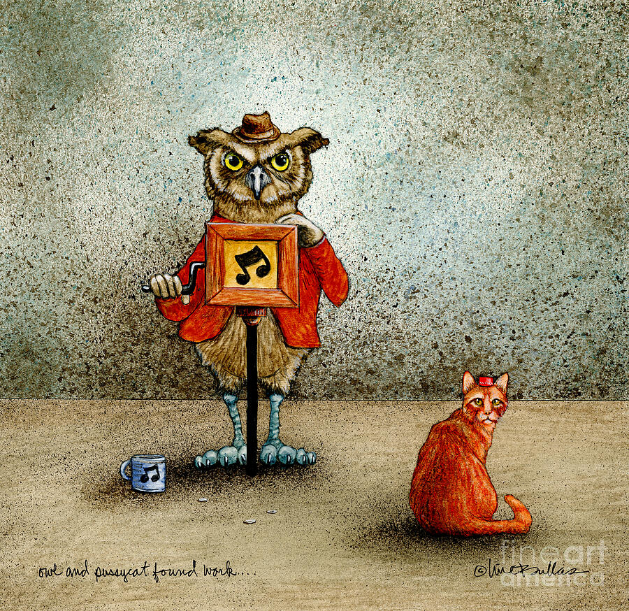 Owl and the Pussycat found work, The Painting by Will Bullas Owl and the Pussycat found work, The Painting by Will Bullas