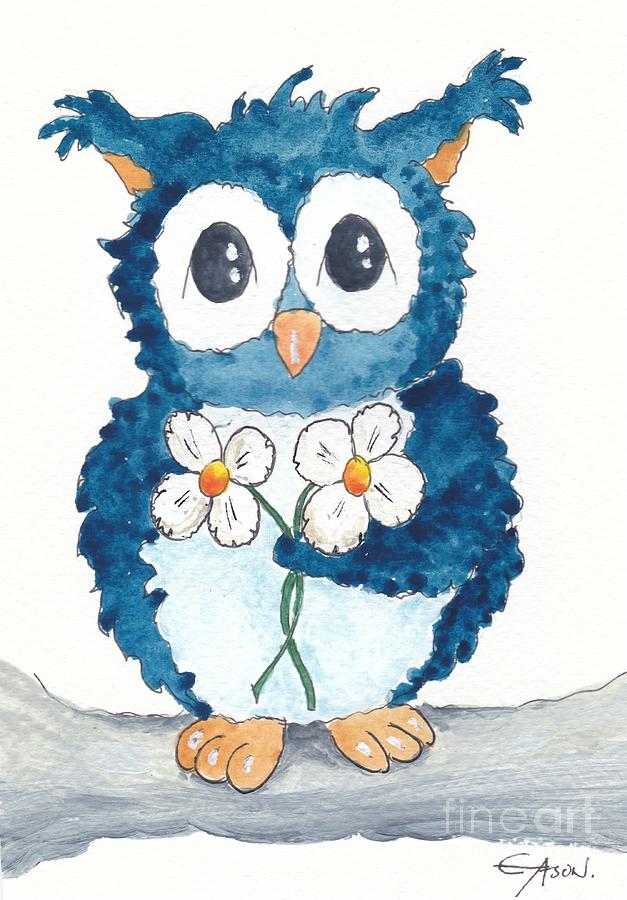 Owl be ok Painting by Eva Ason