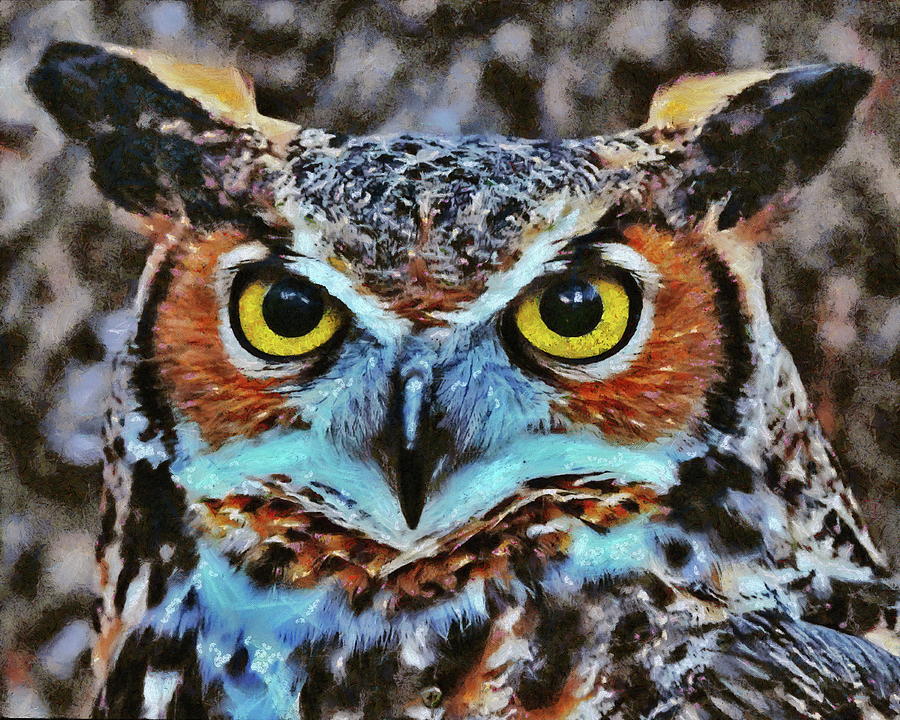 Owl Digital Art by Gareth Parkes