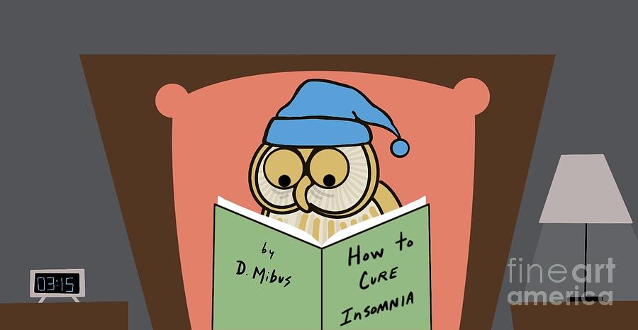 Owl Insomnia Digital Art by Donna Mibus