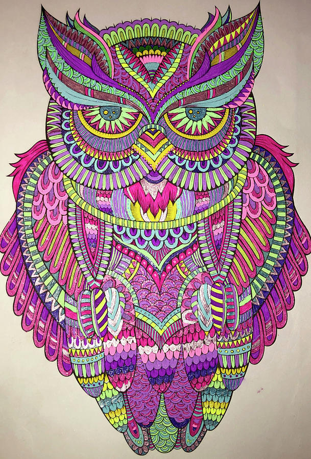 Owl Drawing by Jennifer Duncan - Fine Art America