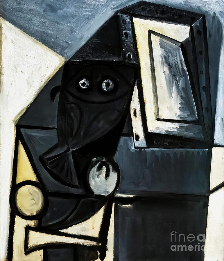 Owl on a Chair by Pablo Picasso 1947 Painting by Pablo Picasso