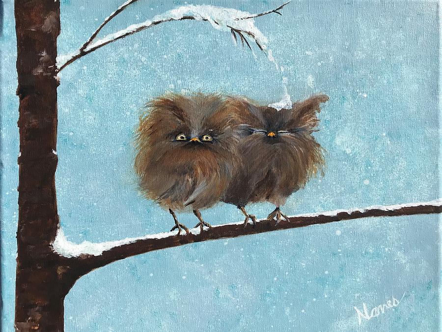 Owl Ouch Painting by Deborah Naves