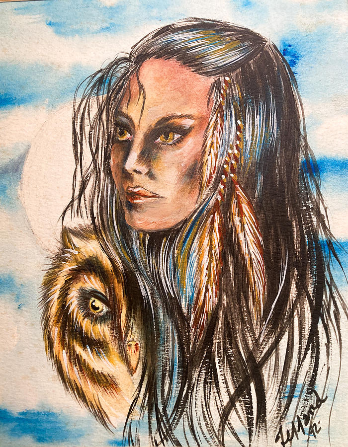 Owl Spirit  Painting by Karen Ferrand Carroll