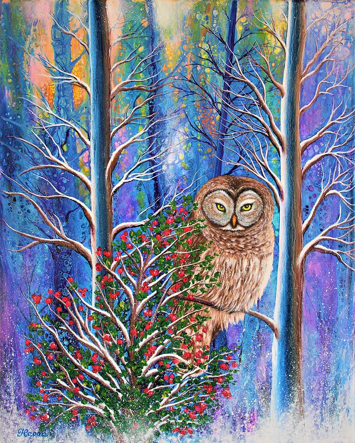 Owl Painting by Tanya Harr