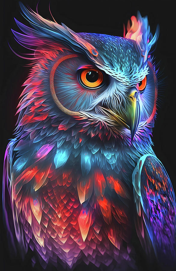 Owl Digital Art by My Enchanted Canvas - Fine Art America