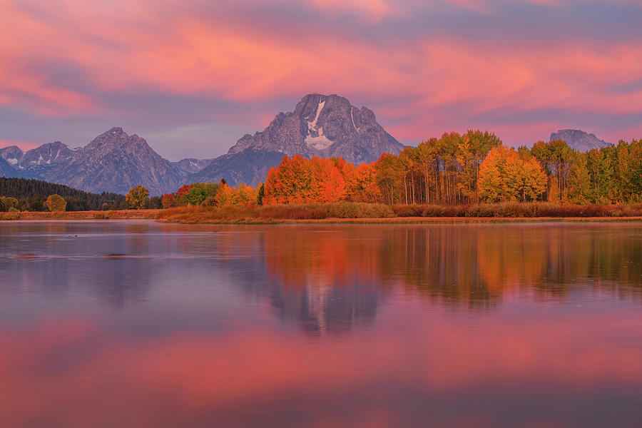 Ox Bow Bend At Sunrise Photograph