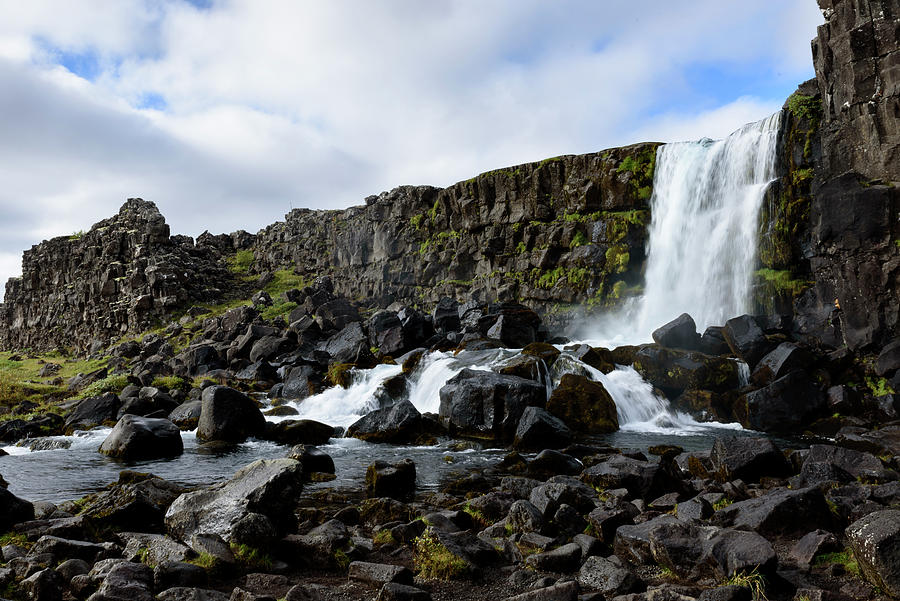 Oxararfoss waterfall Photograph by RicardMN Photography
