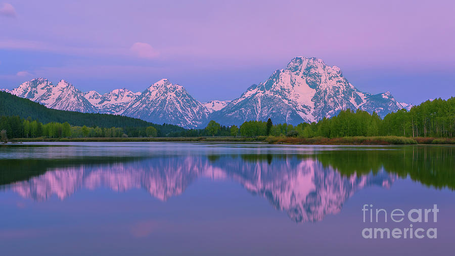 Oxbow Bend before sunrise Photograph by Henk Meijer Photography