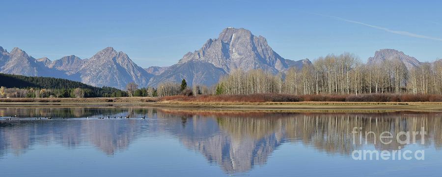 Oxbow Bend Pano Photograph by Ed Stokes
