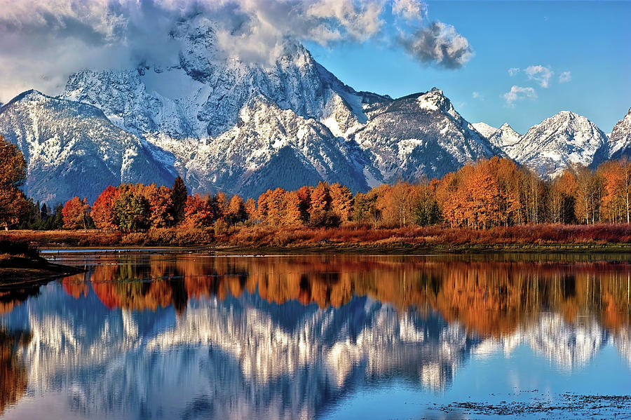 Fall Photograph - Oxbow Reflections by Brian Kerls
