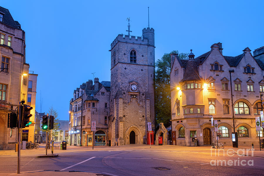 Oxford Carfax Tower at Dawn  Photograph by Tim Gainey