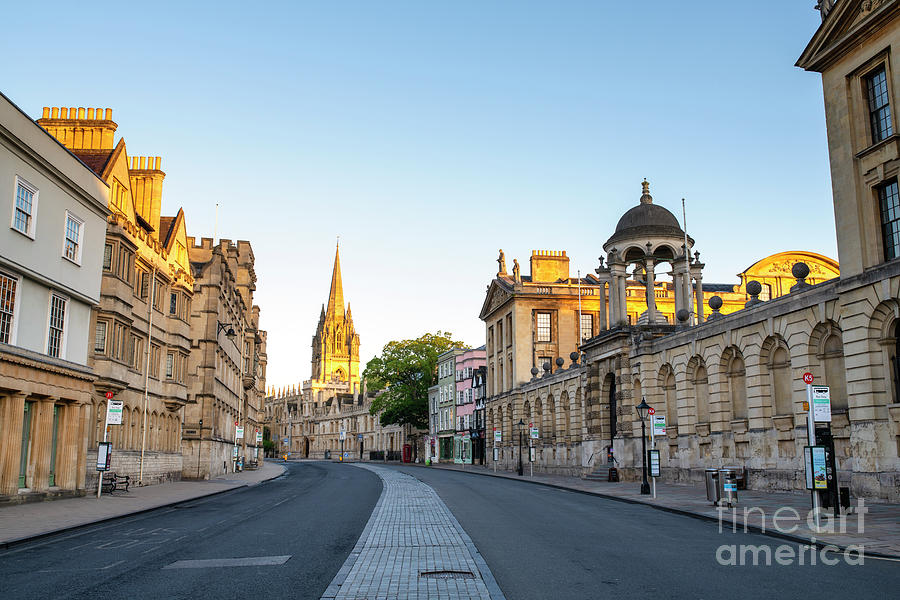 Oxford High Street at Sunrise Photograph by Tim Gainey