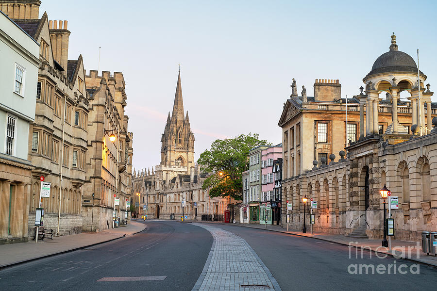 Oxford High Street Before Sunrise Photograph by Tim Gainey