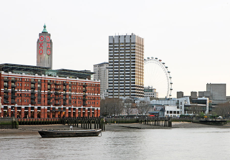 Oxo Tower and Millennium Wheel Photograph by Richard Newstead