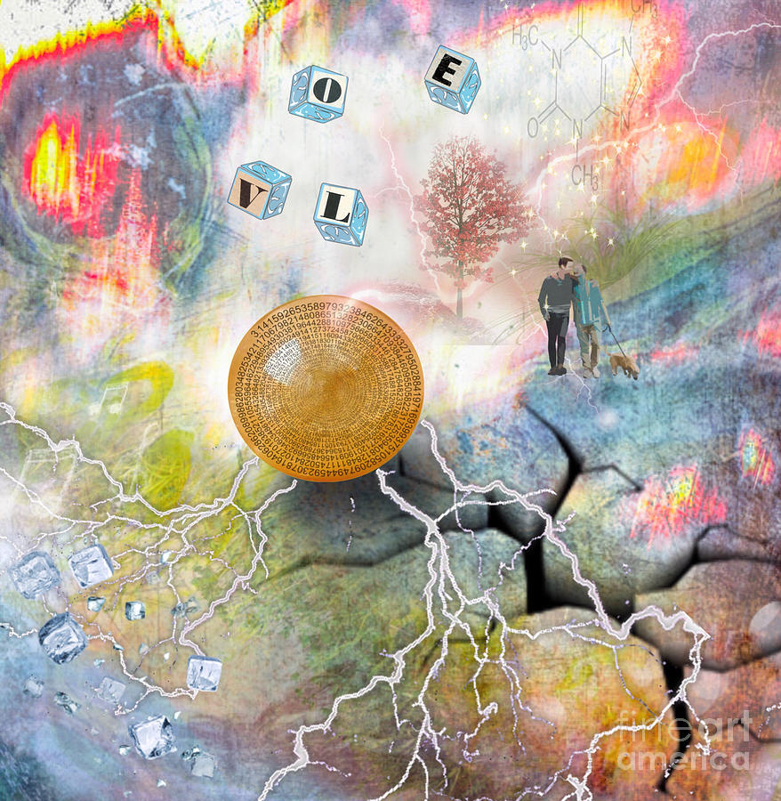 Abstract Digital Art - Oxytocin  by William Wyckoff