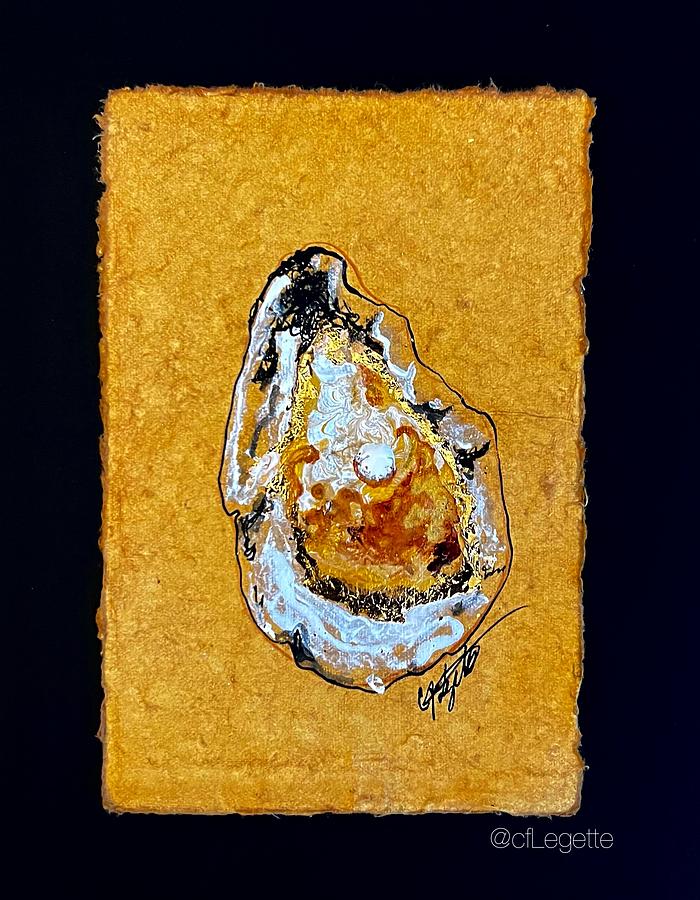 Oysters And Pearls III Drawing by C F Legette