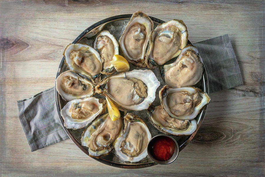 Oysters on the Half Shell Photograph by Bradford Martin
