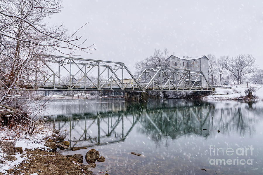 Ozark MO Historic Mill And Bridge Photograph by Jennifer White