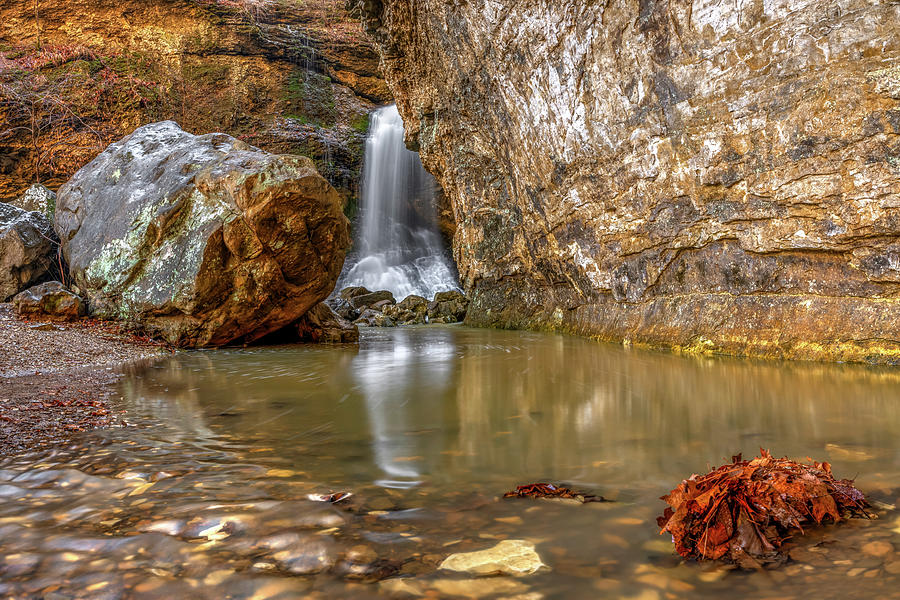 Ozark Mountain Eden Falls In Lost Valley Arkansas Photograph by Gregory Ballos