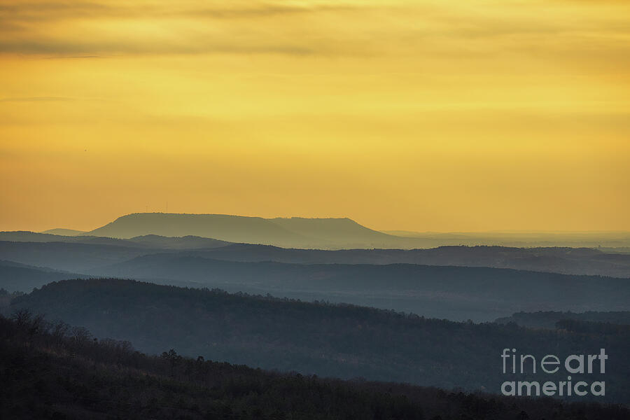 Ozark Mountain Sunset Photograph by Scott Pellegrin
