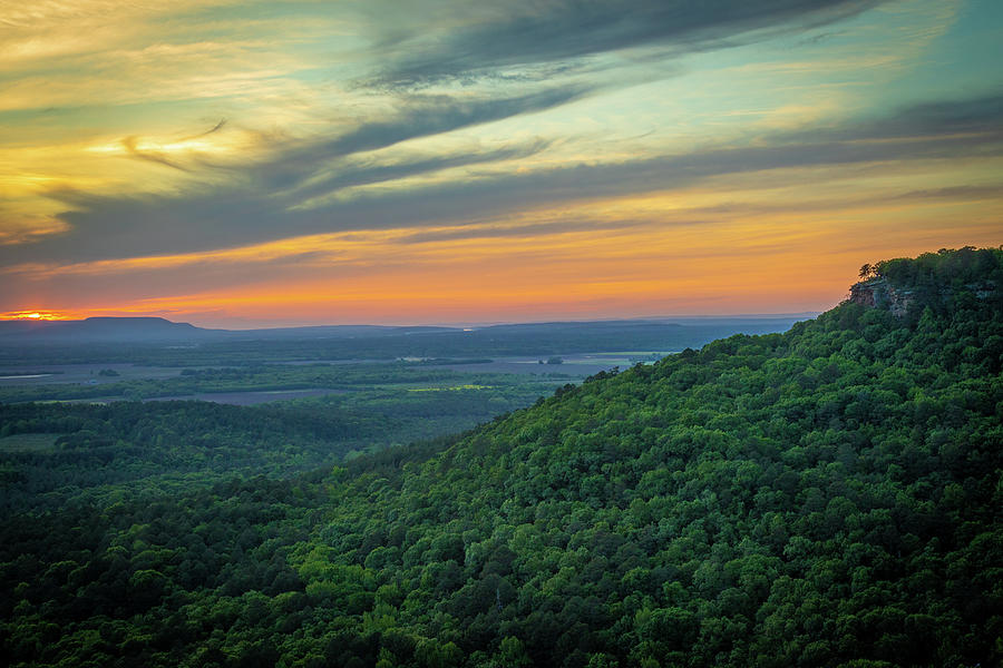 Ozark Mountain Sunset Photograph by Steven Bateson
