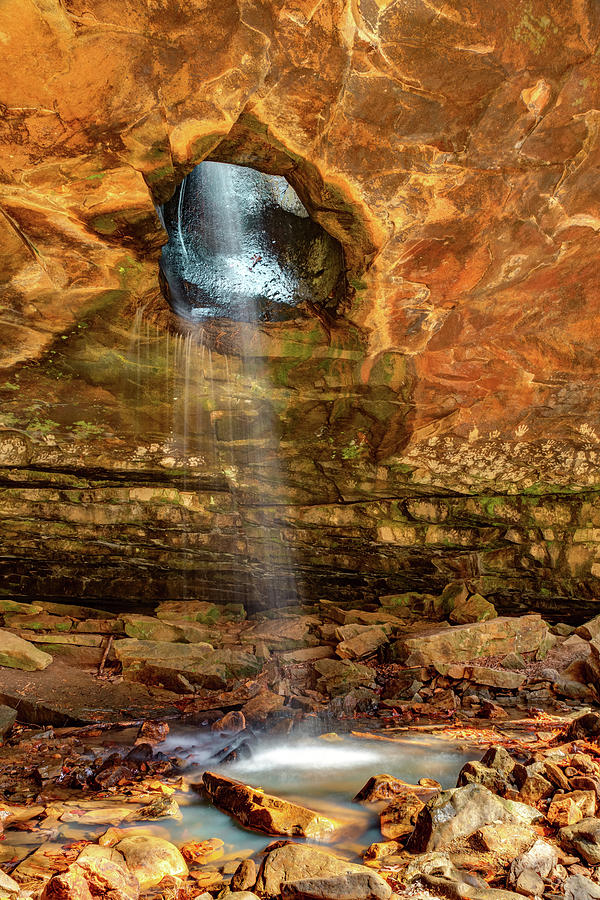 Ozark Mountains Glory Hole Waterfall Photograph by Gregory Ballos