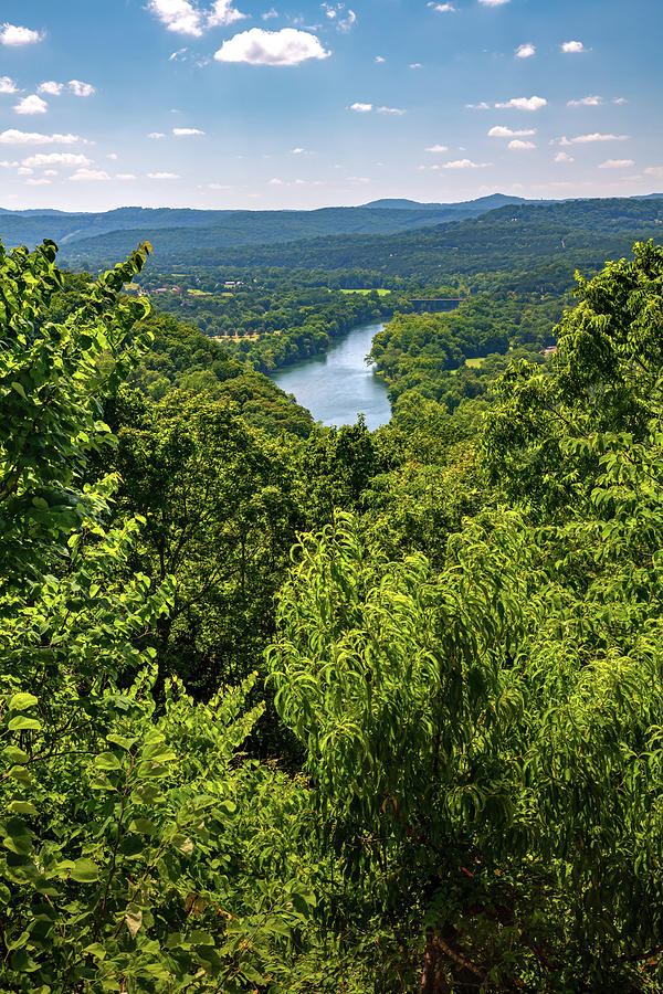 Landscape Photograph - Ozark Mountains Inspiration Point And White River Landscape by Gregory Ballos