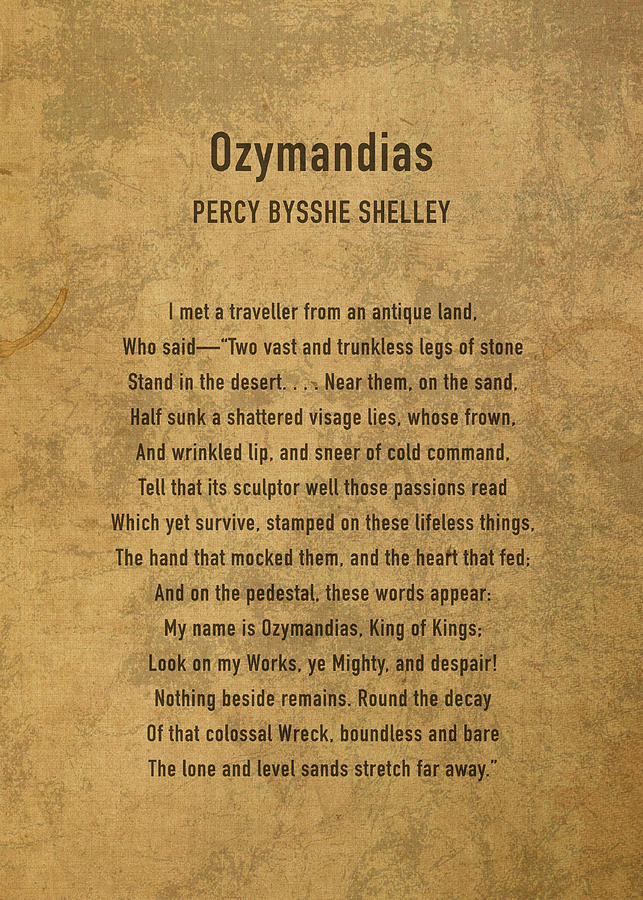 percy bysshe shelley ozymandias